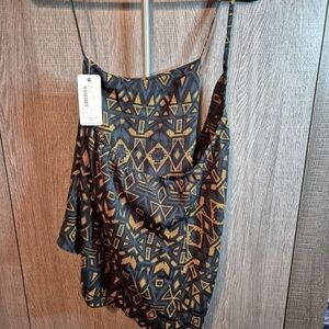NWT - Gentle Fawn Yellow and Blue Tank Top -size L